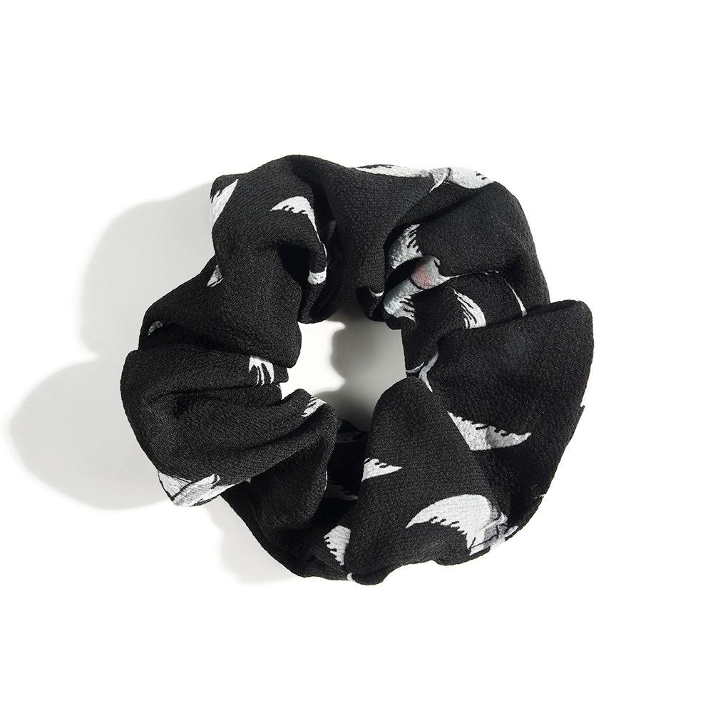 Leopard Print Hair Band Bohemian Large Intestine Band Small Fresh Commuter Rubber Band Flower Print Head Band Head Rope