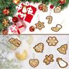 12/24pcs Christmas Tree Pendants Kraft Paper Gingerbread Man Snowflake Elk Shape Hanging Ornaments Xmas Party Gift Tags Label