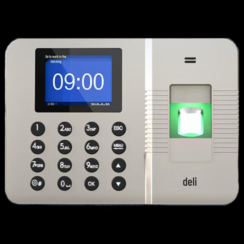 Deli 33113W Fingerprint Time Clock