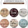 6Pcs New Home Love Insulated Coasters Anti Scald Acrylic Cup Holder Retro Kitchen Tableware Decor Accessories