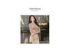 Korean Dongdaemun Slim High-Waisted Light Beige Pleated Short Skirt for Women
