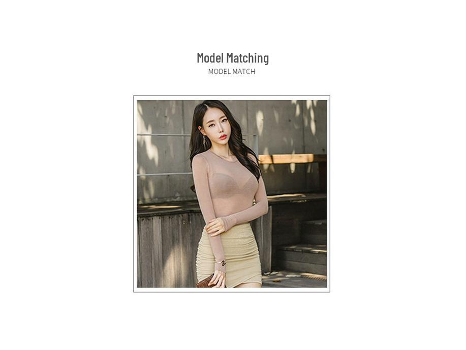 Korean Dongdaemun Slim High-Waisted Light Beige Pleated Short Skirt for Women