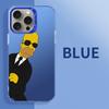 IMD Silber Simpsons Handyhülle für iPhone 15 14 13 8 11 12 - Stilvolle und schützende Hülle für Ihr Gerät