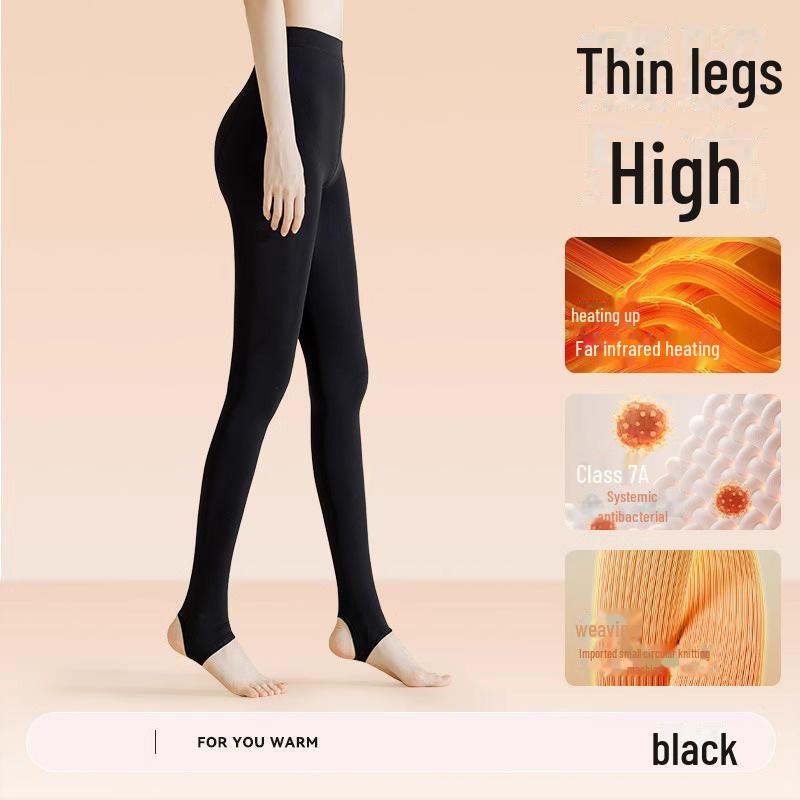 

Женские черные тонкие носки с эффектом компрессии: Колготки телесного цвета с толстой подошвой и бархатом, закрывающие голые ноги, на весну, осень и зиму. 200D чёрный