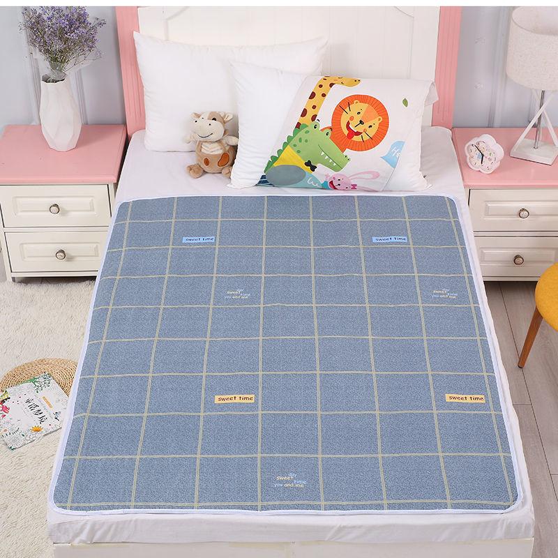 

Carrot Rabbit Lattice Pattern Urine Separator Pad Waterproof Bed Care Mat Tool Blue,70x90cm
