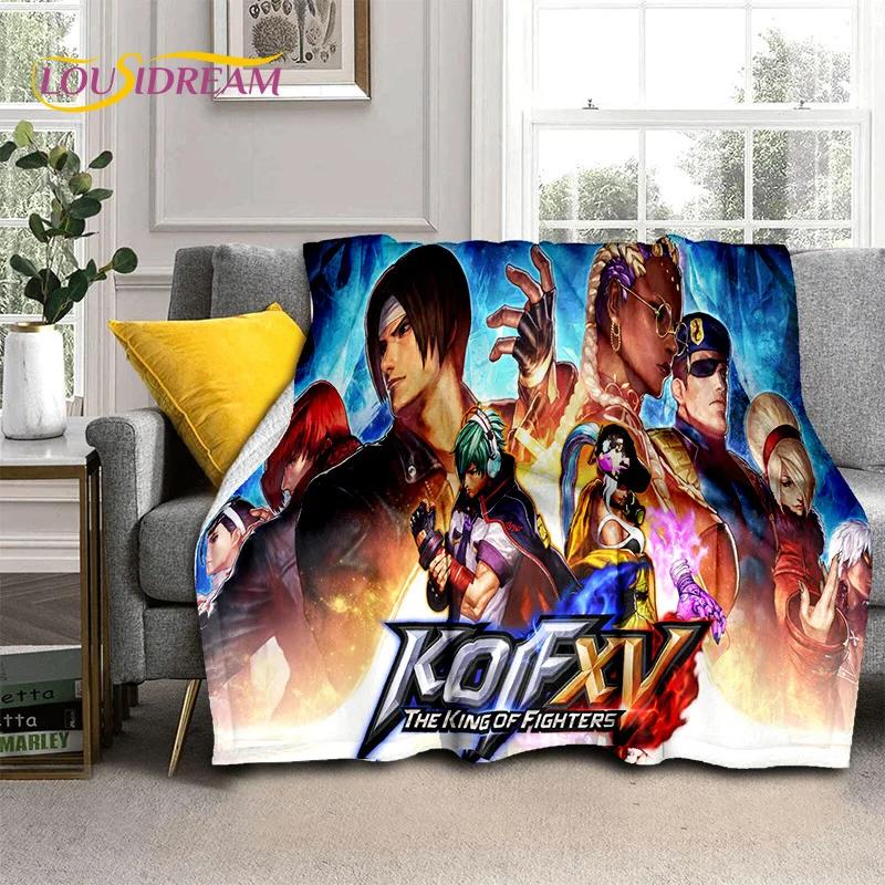 King of Fighters Retro Hry Hráčská Deka, Měkká Přehozová Deka pro Domov Ložnice Postel Pohovka Piknik Cestování Kancelář Krycí Deka Děti
