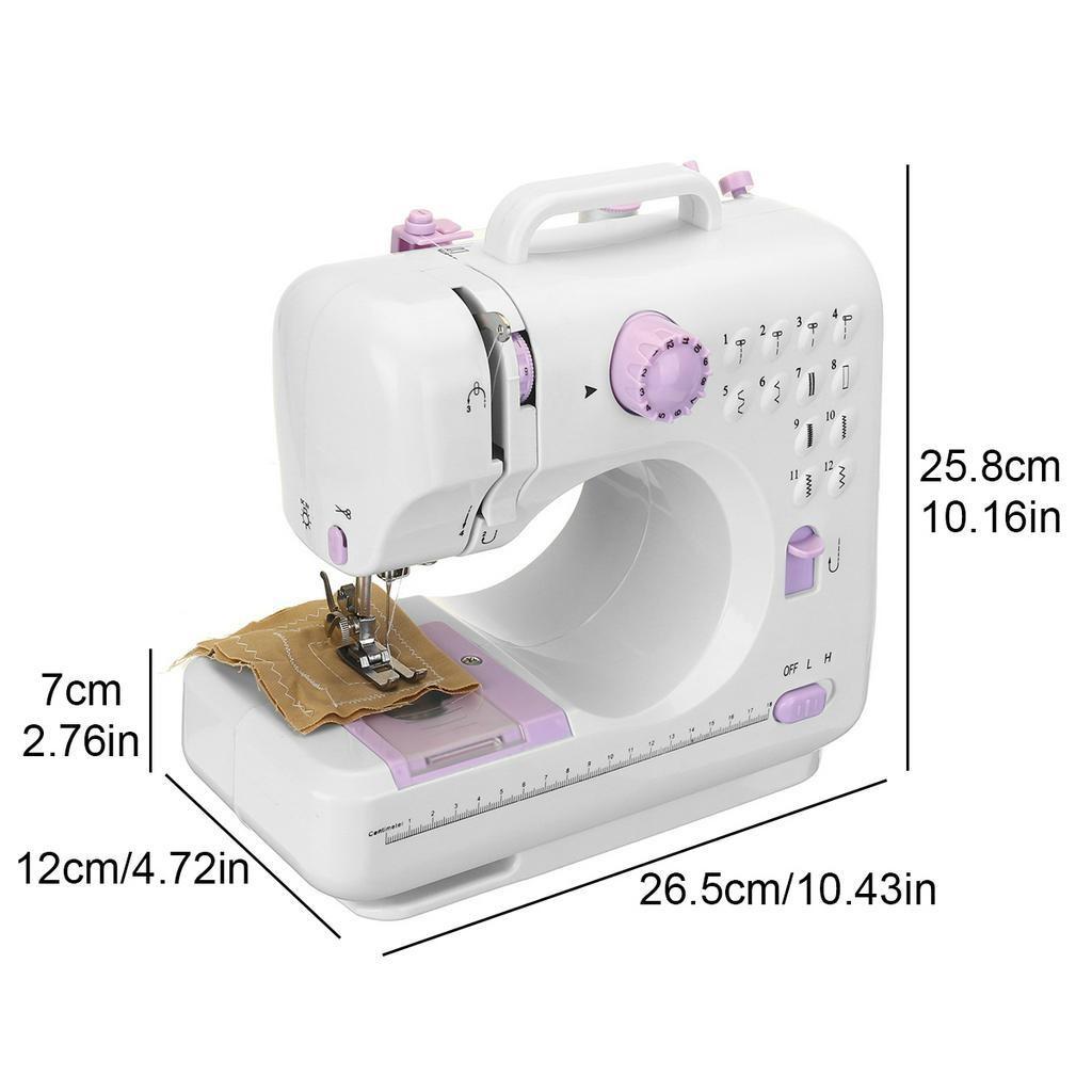 

Мини-швейная машина DC 6V, 12 стежков, бытовая, двойная нить, рукоделие, штопка, электрическое шитье