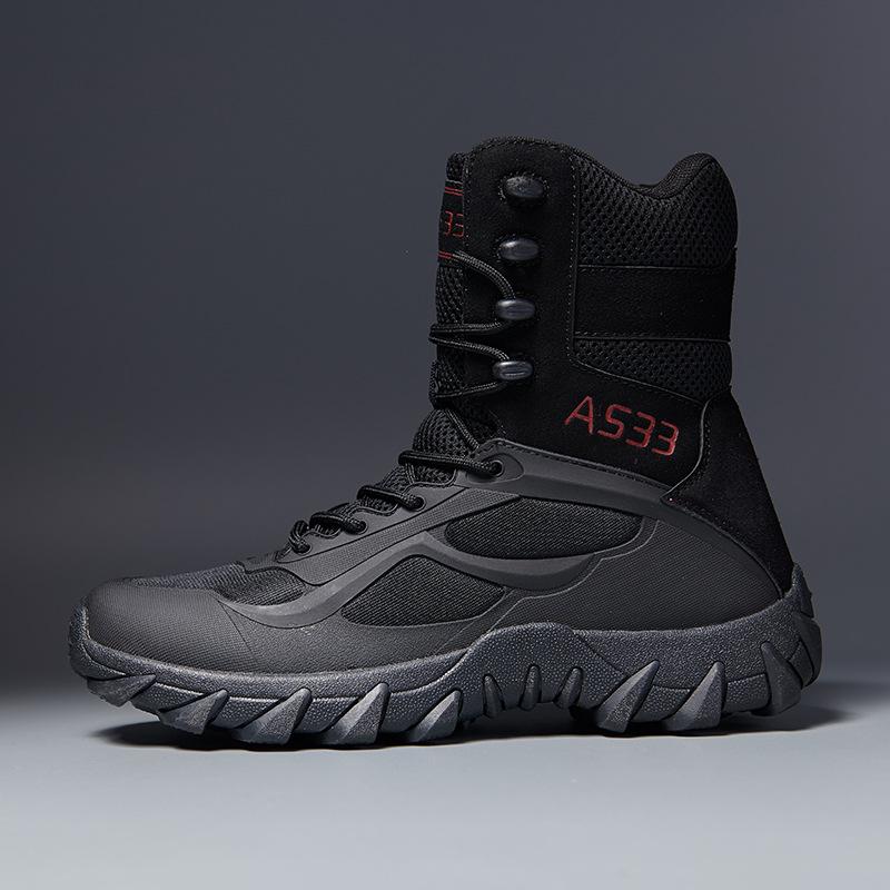 

Magnum Plus Size Tactical Boots: Breathable, Wear-Resistant, High-Top for Outdoor, Hiking, & Combat Training 41 чорний