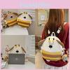 Cute Cartoon Bee Dog Design Children Backpack With Plush Pendant For School And Travel Use