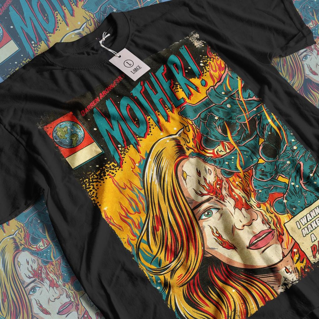 Aesthetic Mother! Movie T-shirt: Vintage Horror Movie Unisex Graphic Tee