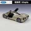 Welly 1:24 Pagani Utopia Alloy Sports Car Model Diecast Metal Track Racing Vehicle Car Model Simulation Collection Kids Toy Gift