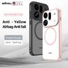 For Oppo Find X9s and X9s Pro Case Magnetic Frosted Semi-transparent Baby Skin Raised Camera Lens Lips Hybrid Soft Cover