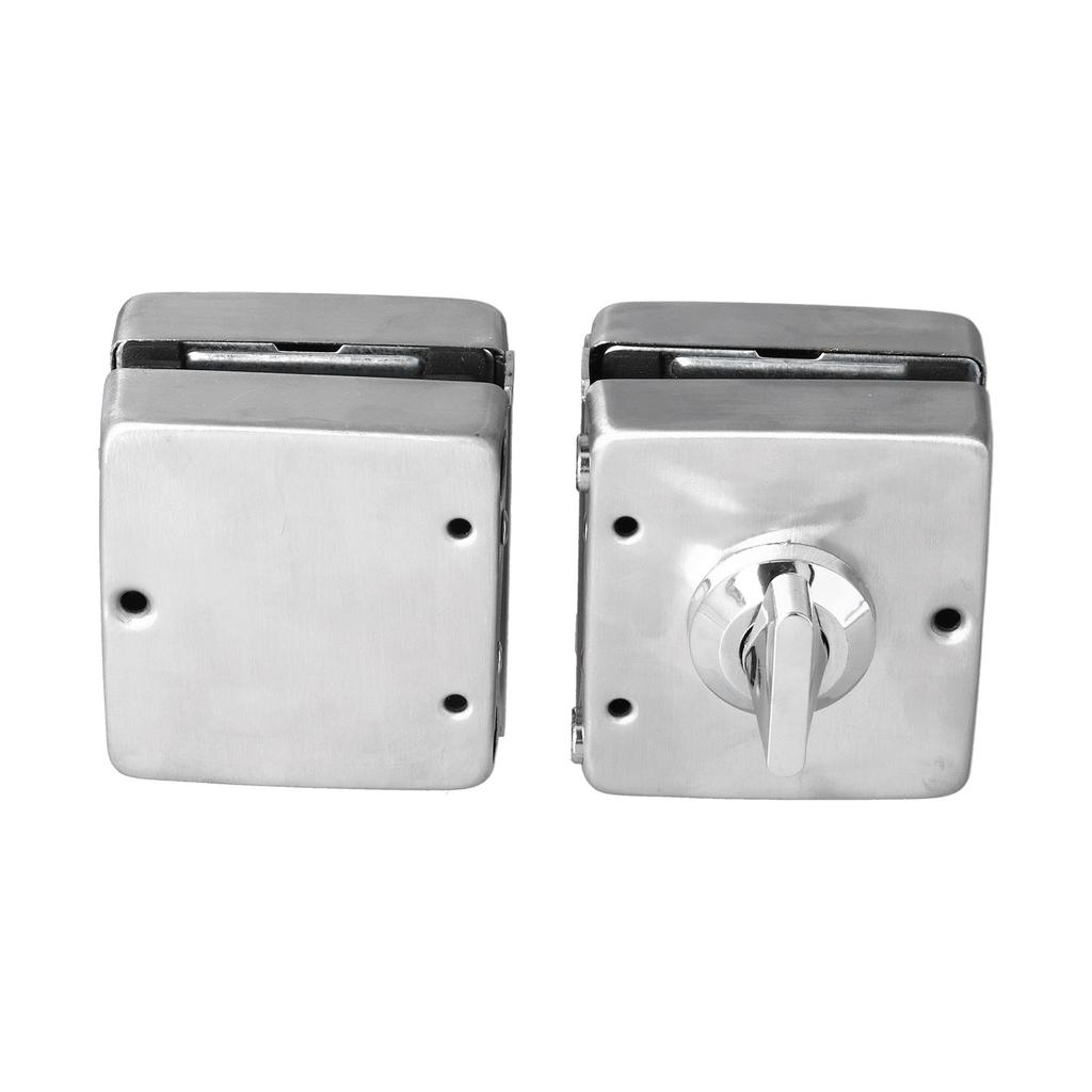 2PCS Push Sliding Gate Lock Split Safety Knob Stain Resistant Stainless Steel Glass Door Lock