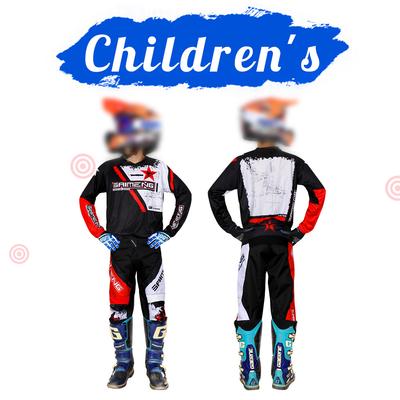 Motocross Gear Set for Kids 20 22 24 26 28 Racing Suit MX MOTO Jersey & Pant Kits Youth Children Boy Girl Motorcycle BMX Off-road Bicycle Combo