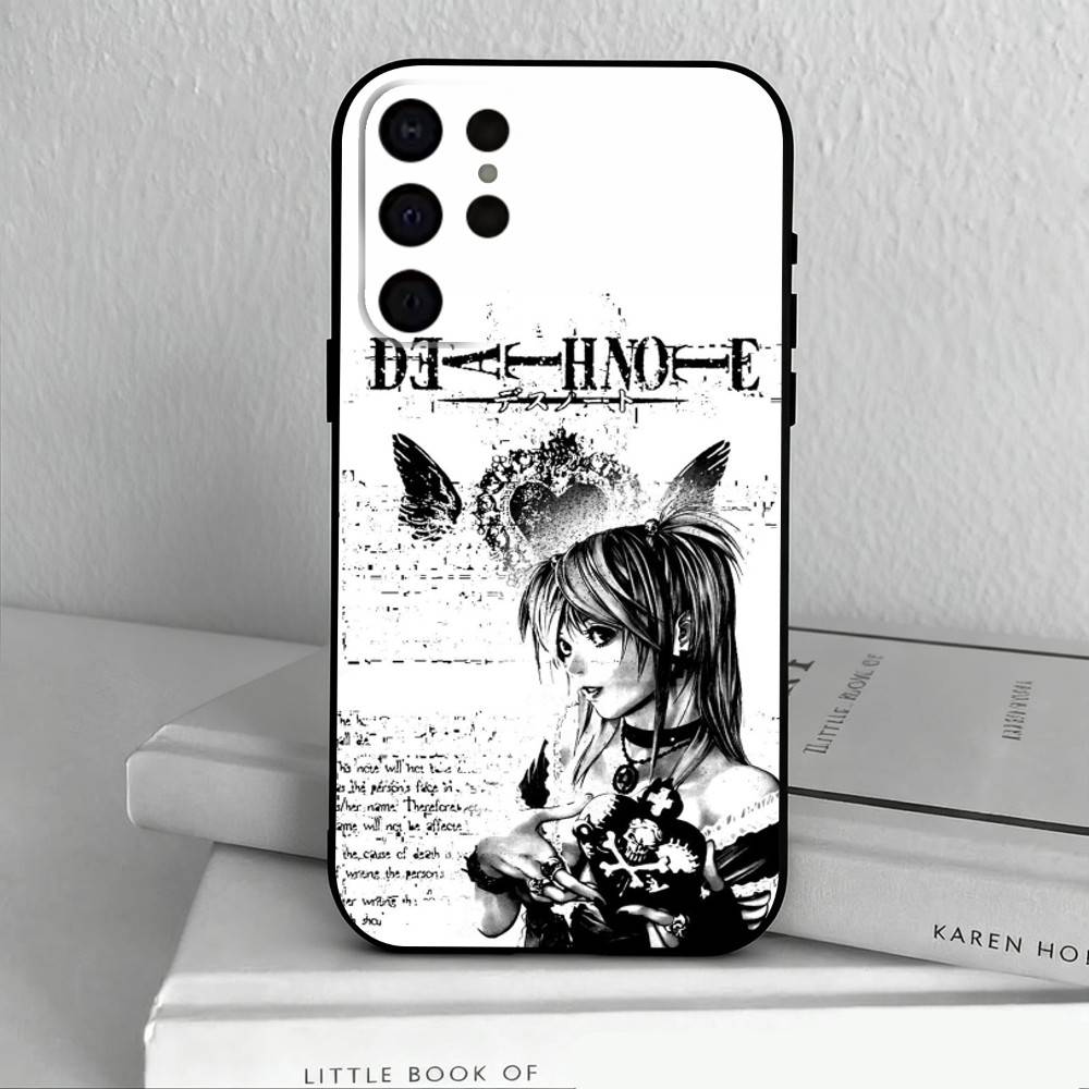 M-Misa D-Death N-Note Phone Case For Samsung S25,S24,S21,S22,S23,S30,Ultra,S20,Plus,Others Soft Black Cover
