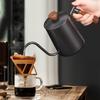600ML Nerezová konvice na kávu Pour Over s dřevěnou rukojetí Dlouhá hubička Dripová konvice pro domácího baristu