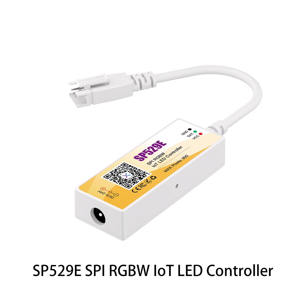 SP521E SP52CE SP528E Bluetooth WiFi Dual-Mode LED Controller DC5–24V Music Smart Voice Control Dimmer App-Controlled Timer 3