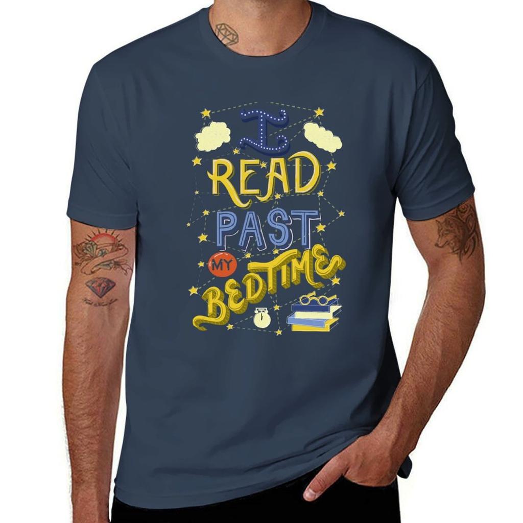 I Read Past my Bedtime TShirt Casual Basic Street Style TShirt