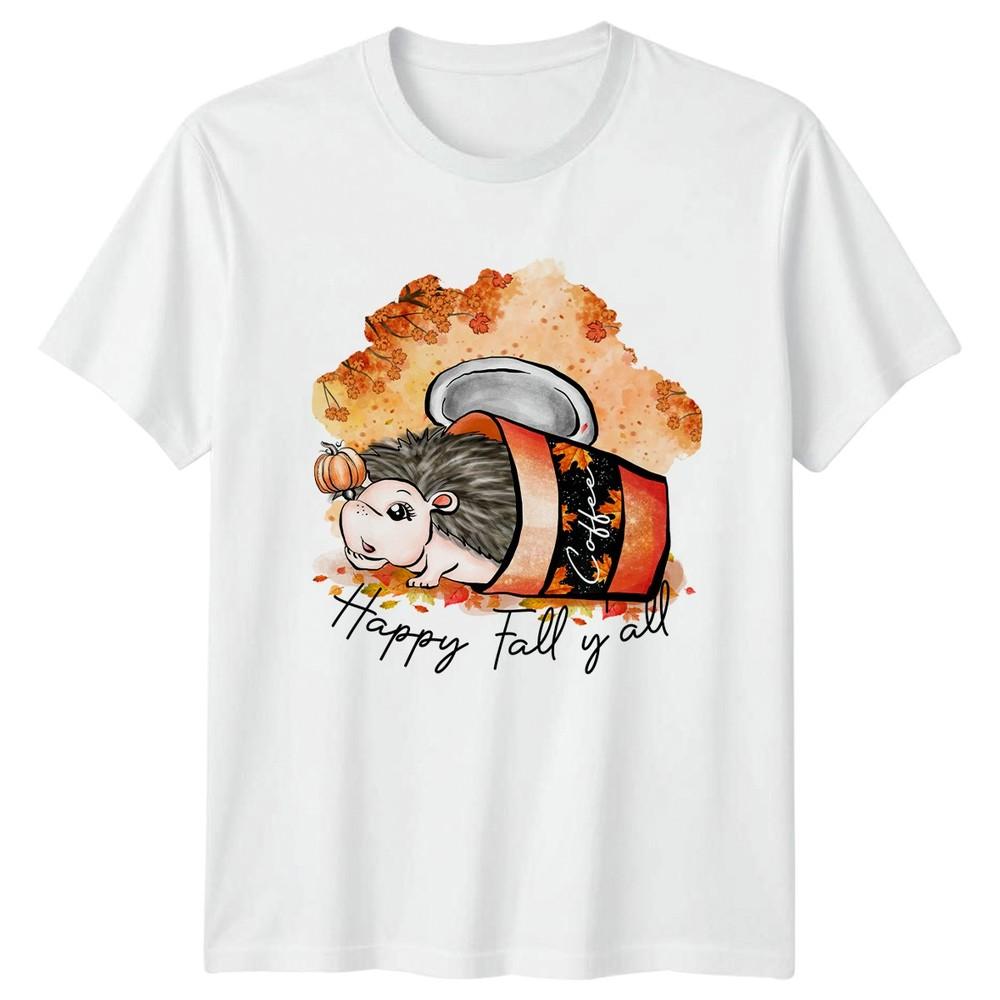 Happy Fall Yall Unisexs TShirt Coffee Autumn Thanksgiving Gift For Her S