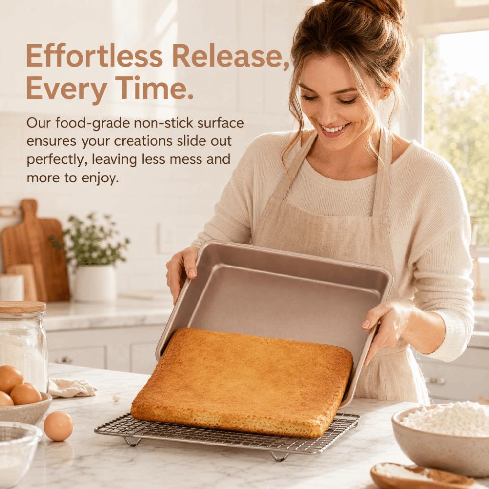 Carbon Steel Baking Pans Non-Stick Rectangular Oven Tray Cake Pan Bakeware Cake Shop Restaurant