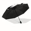 Metal Music KISS Band Automatic Open/Close Umbrella Folding Umbrella,Portable Compact Perfect Gift for Birthday, Christmas0809205