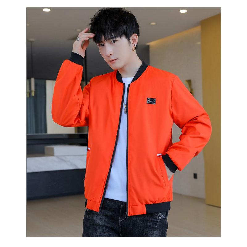 New Men's Jackets Youth Trendy Thin Baseball Collar Casual Tops