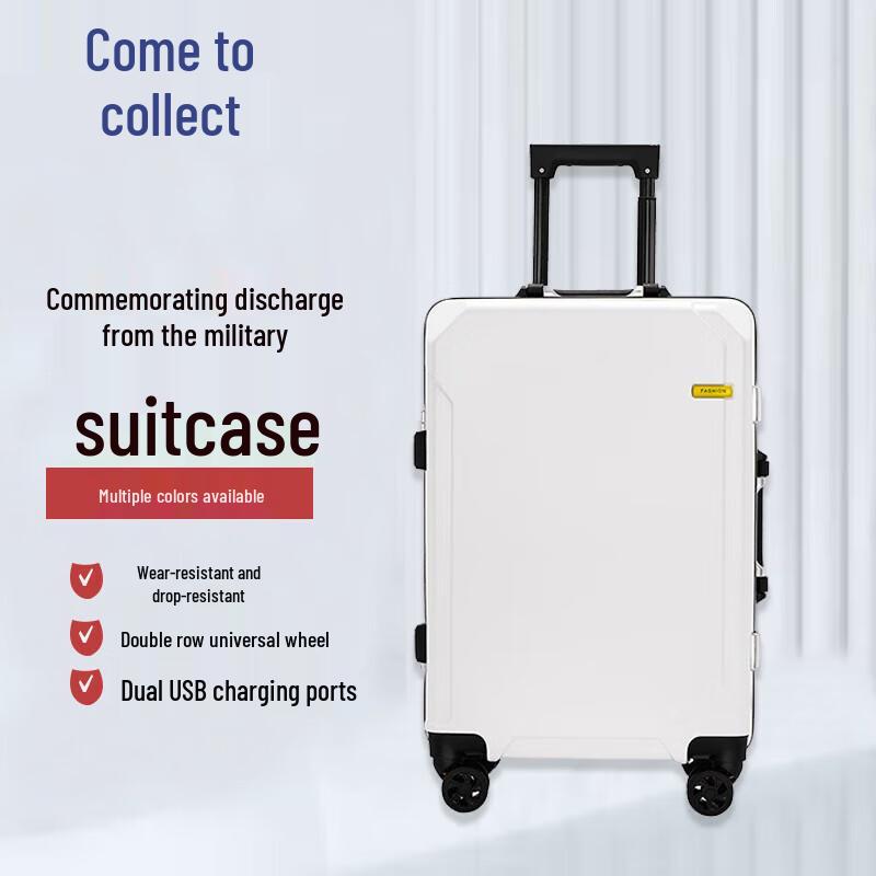 LaiCai Retirement Commemorative Camouflage Rolling Suitcase