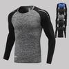 Men's Quick-Dry Long Sleeve Compression T-Shirt for Running and Fitness