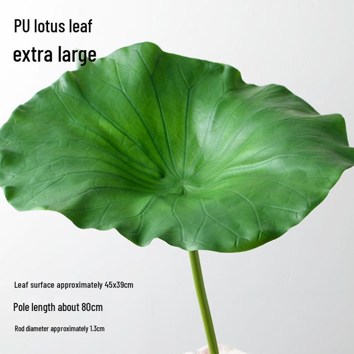 Artificial Lotus Leaf Pond Scenery Props with Stem for Stage and Landscape Photography