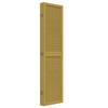 6 Piece Room Divider In Brown Solid Paulownia Wood
