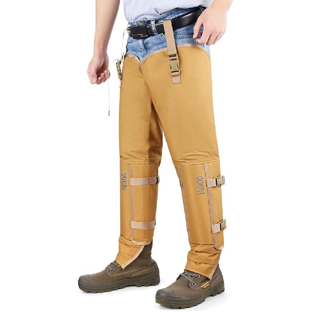 QOGIR Snake Guard Protection Chaps: Snake Bite Protection for Ankle to Thigh Snake Chaps, Waterproof Snake Gaiters for Men & Women, Hunting Full