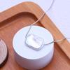 LSOOYH Natural Freshwater Big Baroque Pearl Pendant Classic Silver Color Pendant Necklaces For Women Girl Birthday Gift