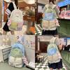 Nylon Student Backpack For Girls With Breathable Design And Geometric Pattern For School And Daily Use