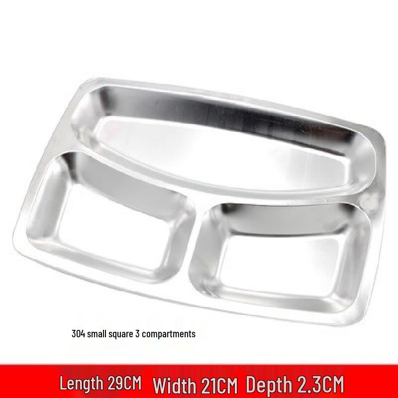 Stainless Steel Divided Canteen Tray