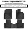 Fits 25 CROWN ESTATE models: TPE floor and trunk mats for cross-border cars.