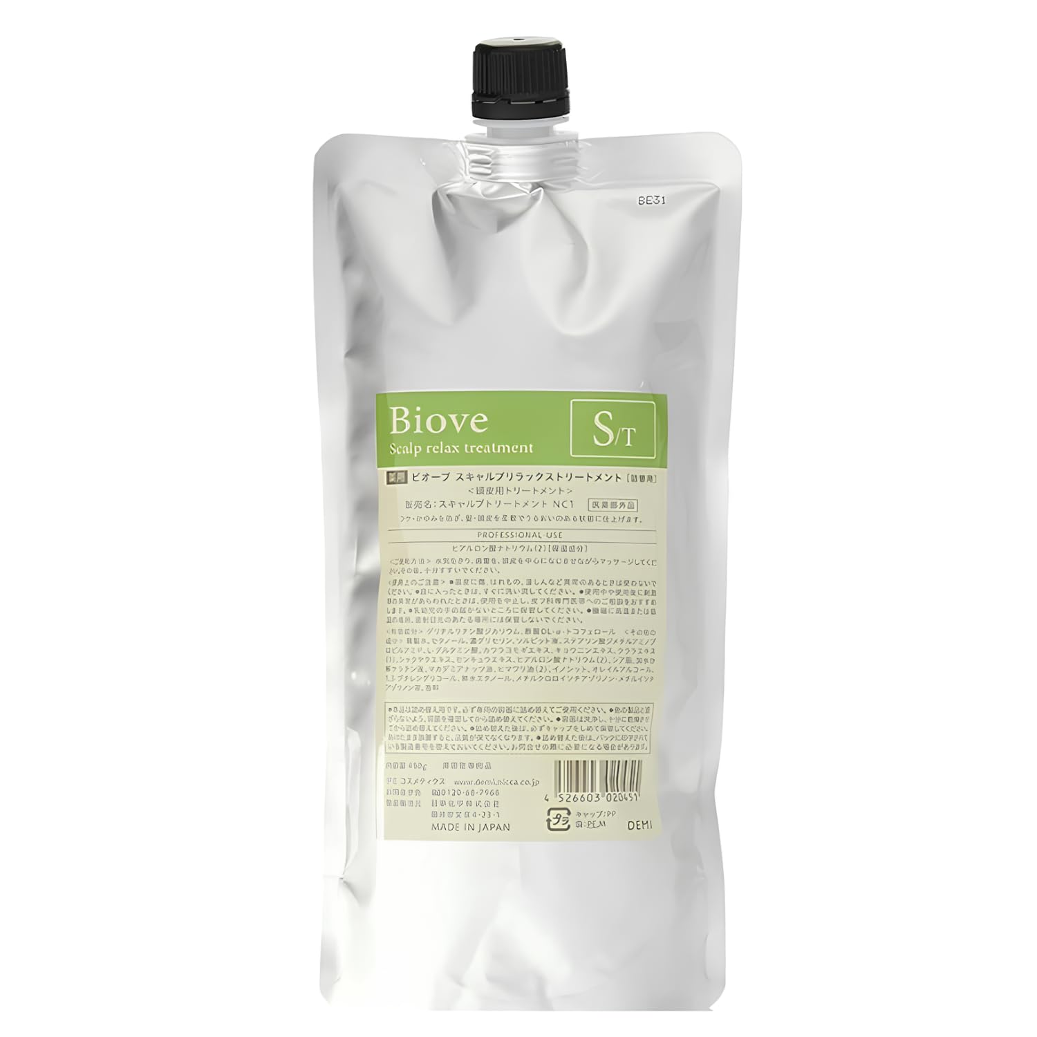 

Demi Cosmetics Biove Scalp Relax Treatment 450g Refill Cream White 450g (x 1)