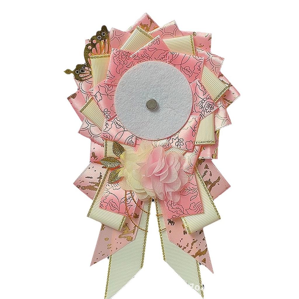 55mm-75mm Handmade Fabric Flower Brooches Pins for Women Cosplay Bags Holder Backpack Badge Decorative Accessories Jewelry