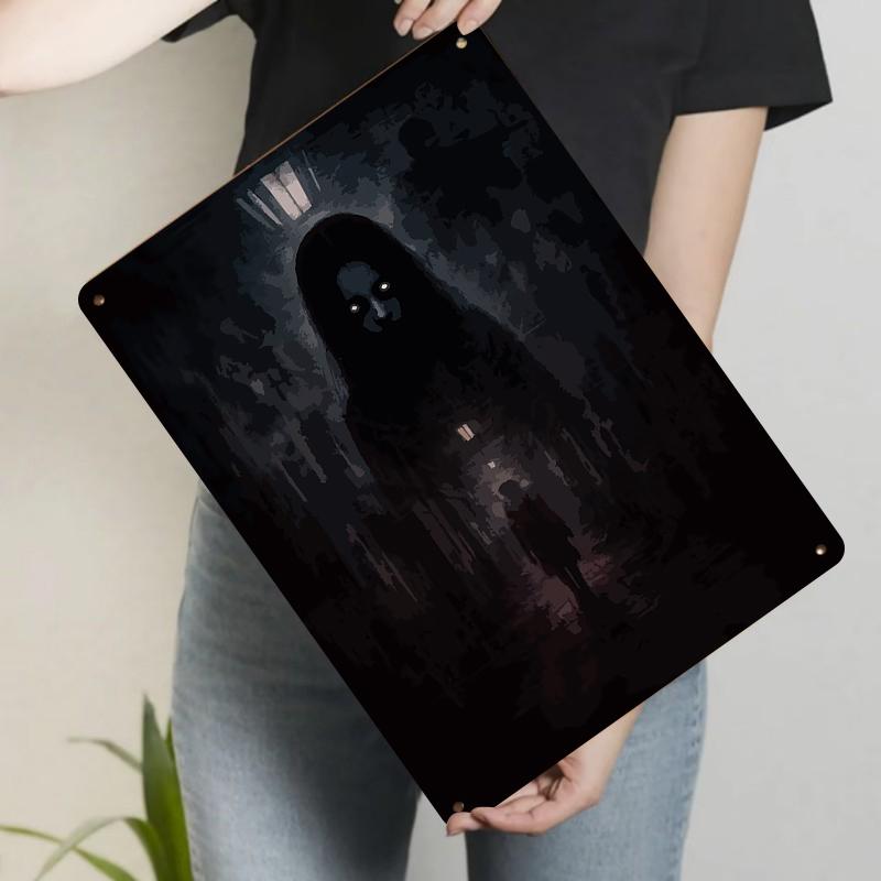 

Gothic Ghost Corridor Metal Wall Art Retro Dark Home Decor Independent Station Amazon Hot Sale 7.9x11.8In(20x30cm)