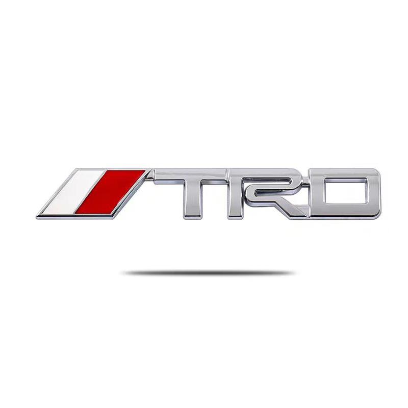 1 Stück 3D Metall Autoaufkleber TRD Emblem Abzeichen Dekoration Zubehör für Toyota GR Corolla Yaris Aygo Prius CHR Camry Auris Avensis