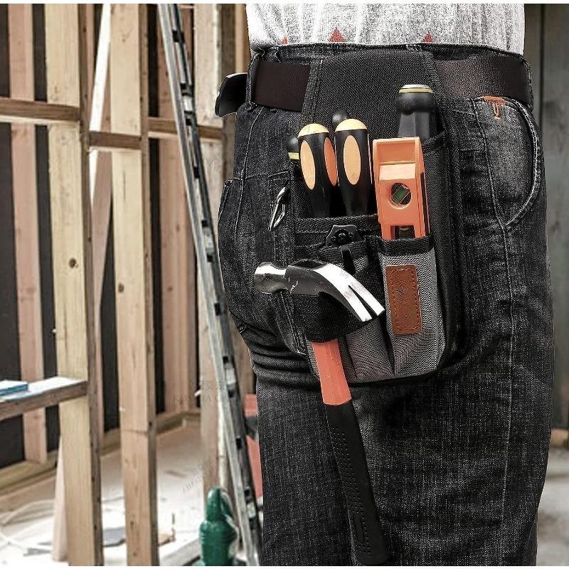 New Tool Bag Tool Belt Pouches for Men's Pocket Tool Pouch, Mini Tool Organizer Pouch, Durable for Electrician Carpenter Bag