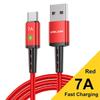 7A USB Type C Cable Wire For Samsung S22 S20 Xiaomi mi 12 Mobile Phone Fast Charging USB C Cable Type C Charger Data Cord Cables