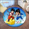 Tapis de la série Anime Dragon Ball Z Goku Tapis d'anime tendance Tapis et tapis doux pour salon Tapis antidérapants pour chambre à coucher Tapis ronds