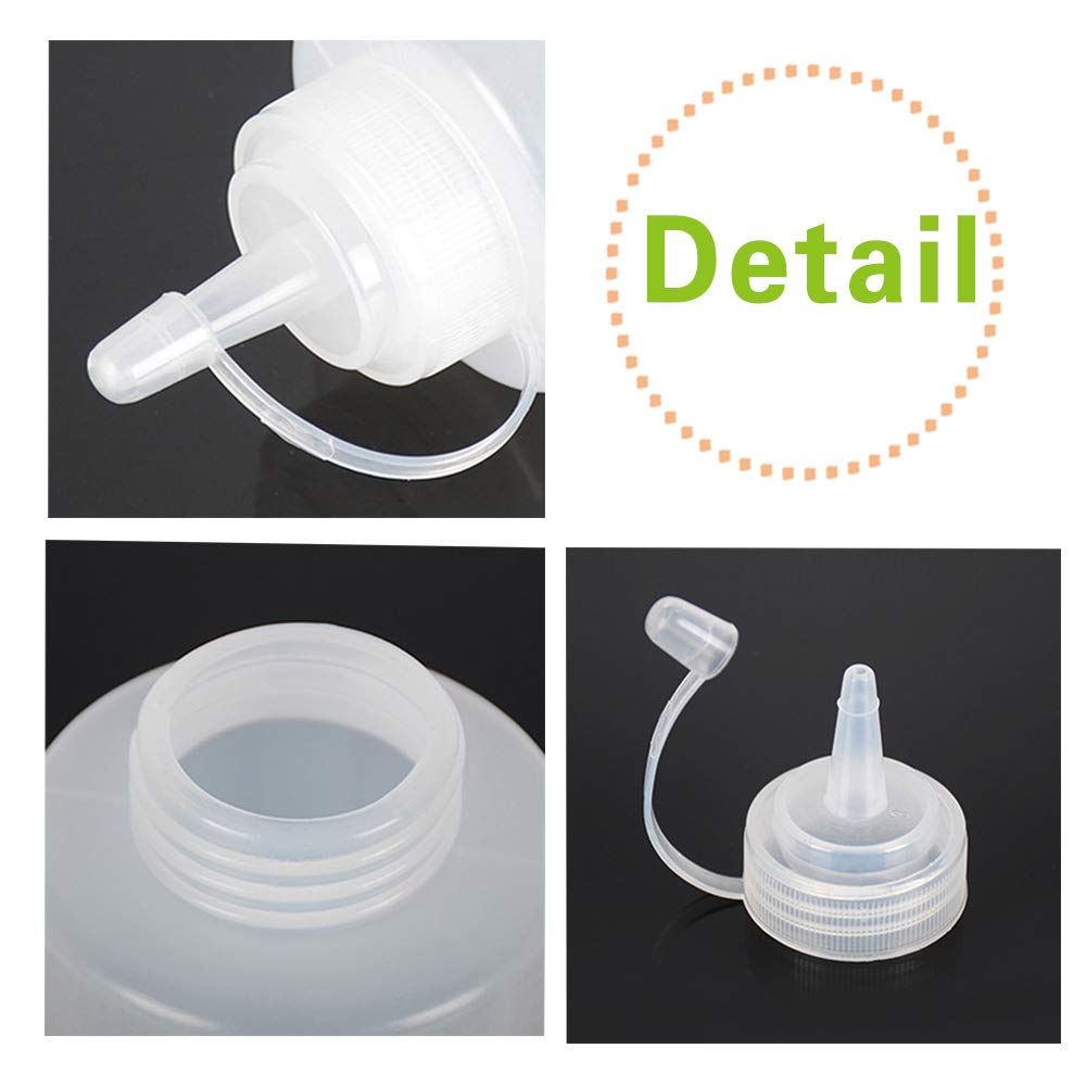 1 buc Sticle de stoarcere pentru condimente Dispenser de sos de salată Ketchup Muștar cu capac pe capac Sticla de ulei de măsline Gadget de bucătărie