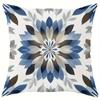 Blaue Blumenmuster Dekorative Kissenbezüge Muster Kissenbezug Geeignet für Sofa Schlafzimmer Auto Kissenbezug