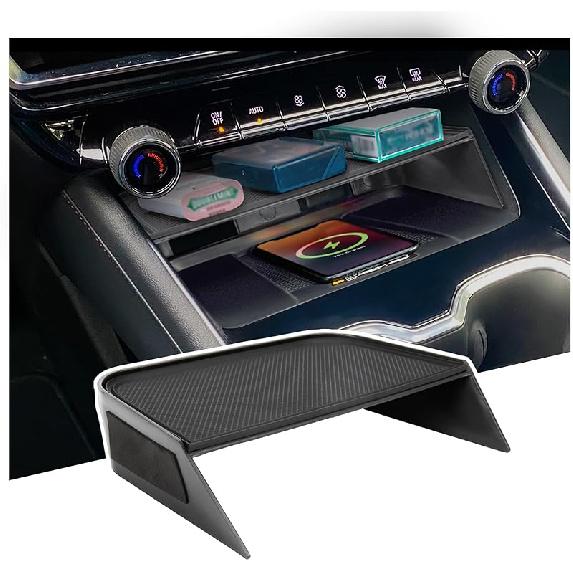 Center Console Organizer Compatible With 2024-2026 Chevy Traverse Interior Accessories, Storage Box Ert Divider Compartment Tray; Not Fit For 2024