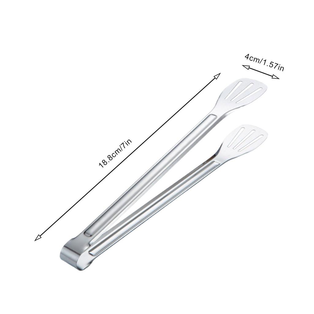 Kitchen Tongs Stainless Steel Barbecue Fork Pliers Cake Sandwich Bread Steak Tongs Practical Kitchen Cooking Supplies