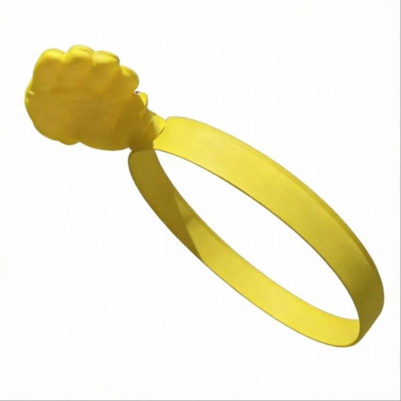 Funny Hand-Shaped Sun Visor Hat - Novelty Yellow Palm Shade Headband for Beach Parties, Festivals, and Cosplay Gifts