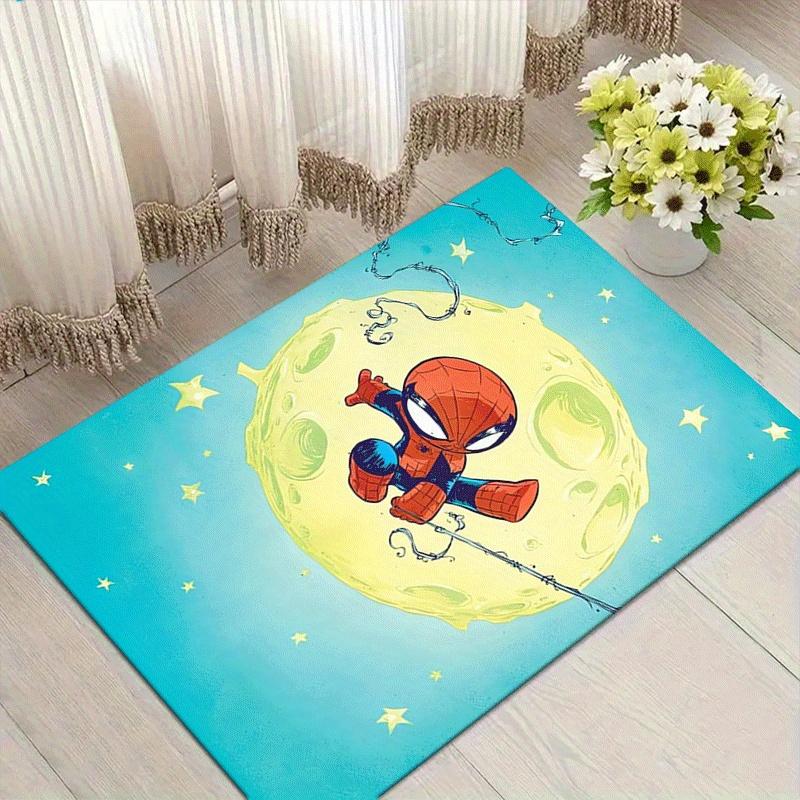 

1pc Spider-Man Pattern Area Rug Soft Flannel Floor Mat for Living Room,Office,Bedroom and Carpet,Sofa Coffee Table Floor Mat 60cm by 90cm