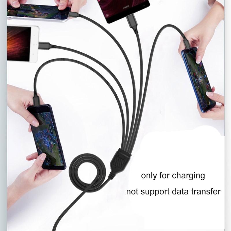 Type-C To Type-C Charging Splitter Adapter Cable 1 To 6 USB C Charging Cable Universal USB C Cable Only for Charging