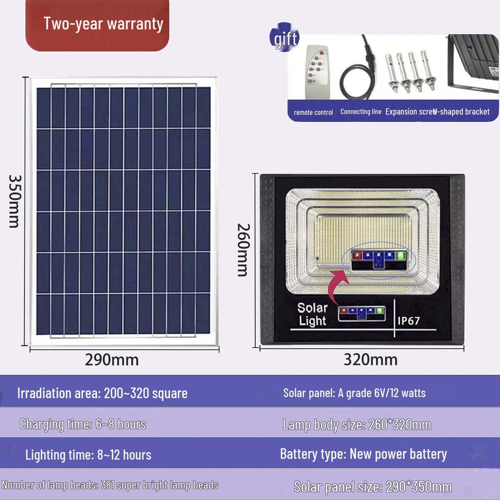 2026 Solar LED Outdoor & Indoor Waterproof Courtyard Street Lamp